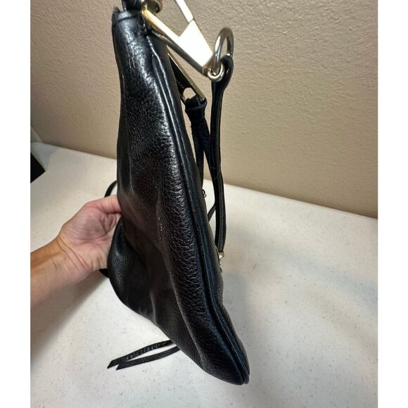 Rebecca Minkoff Whimsigoth Black Genuine Leather Crossbody Bag Purse - Picture 11 of 16